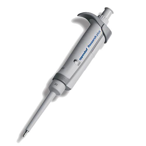 Eppendorf Research plus Mechanische Pipette, Einkanal, Hellgrau, 2 µL-20 µL L von Eppendorf