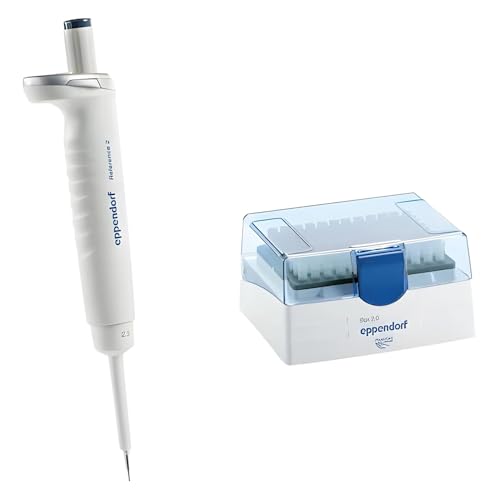 Eppendorf Reference 2 IVD Fix Pipette inkl. epT.I.P.S.-Box 2.0 mit 96 Pipettenspitzen, 1-Kanal, Dunkelgrau, 2µl Kapazität von Eppendorf