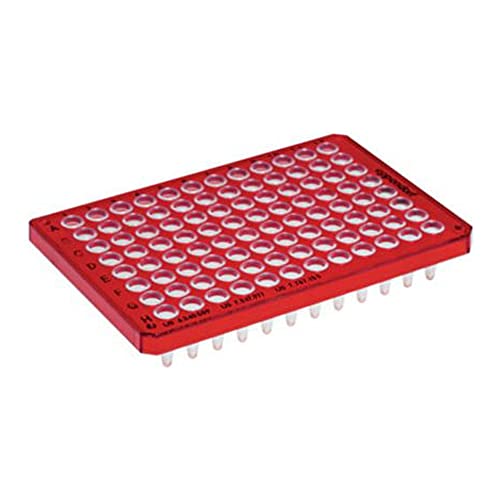 Eppendorf VB-0402 twin.tec PCR-Reinigungsplatte, 96 Plätze, Halbrock, 250µL, Rot, 25 Stück von Eppendorf