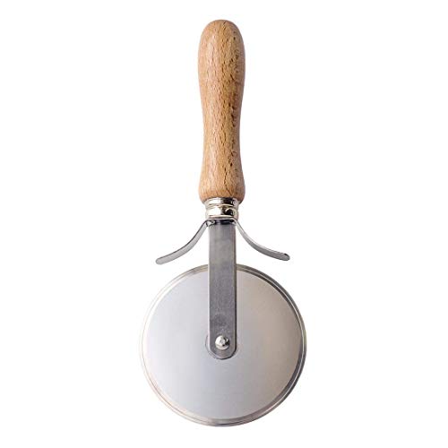 Eppicotispai Pizzaschneider aus Edelstahl mit Holzgriff, 10 cm von Eppicotispai