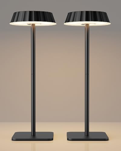 EppieBasic Tischlampe Kabellos Akku 2er-Set: 18W Schnellladung Tischleuchte Akku - 3 Farbtemperaturen Dimmbar - IP65 Wasserdichte für Restaurant Terrasse Outdoor EppieBasic Tischlampe Kabellos Akku 2er-Set: 18W Schnellladung Tischleuchte Akku - 3 Farbtemperaturen Dimmbar - IP65 Wasserdichte für Restaurant Terrasse Outdoor von EppieBasic