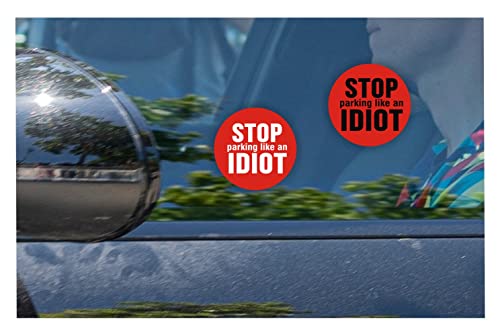 30 x EppoBrand Stop Parking Like an Idiot Fenster 5,1 cm Aufkleber Bad Parking Note von EppoBrand
