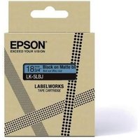Epson LabelWorks LK-5LBJ - Schwarz auf Mattblau - Rolle (1,8 cm x 8 m) 1 Kassette von Epson