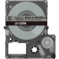 Epson LabelWorks LK-5SBM - Schwarz auf silbermetallic - Rolle (1,8 cm x 9 m) 1 Kassette von Epson