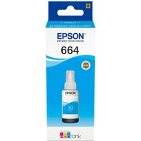 664 Original Tintenbehälter Cyan für EcoTank 70ml 7.500 Seiten T6642 (C13T664240) - Epson von Epson