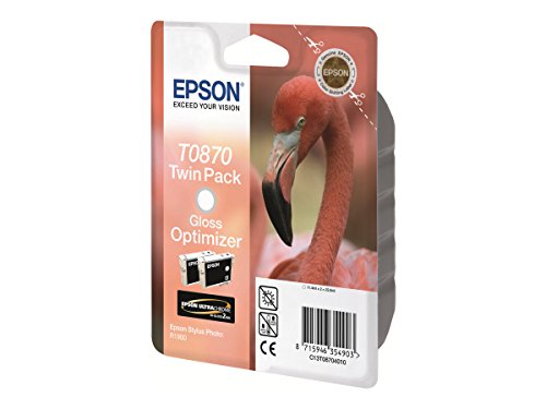 CARTUCHO Tinta EPSON T0870 OPTIMIZADOR DE Brillo Stylus Photo 1900 - Flamenco von Epson