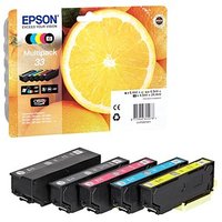 EPSON 33 / T3337  schwarz, cyan, magenta, gelb, Foto schwarz Druckerpatronen, 5er-Set von Epson