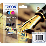 Epson 16 Original Tintenpatrone C13T16264012 Schwarz, cyan, magenta, gelb 4 Stück Multipack von Epson