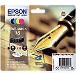 Epson 16 Original Tintenpatrone C13T16264012 Schwarz, cyan, magenta, gelb 4 Stück Multipack Epson 16 Original Tintenpatrone C13T16264012 Schwarz, cyan, magenta, gelb 4 Stück Multipack von Epson