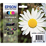 Epson 18 Original Tintenpatrone C13T18064012 Schwarz, Cyan, Magenta, Gelb Multipack 4 Stück von Epson