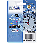 Epson 27XL Original Tintenpatrone C13T27154012 Cyan, magenta, gelb 3 Stück Multipack von Epson