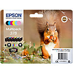 Epson 378 Original Tintenpatrone C13T37884010 Schwarz, Cyan, Hell Cyan, Hell Magenta Magenta, Gelb Multipack 6 Stück von Epson