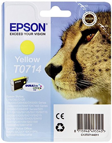 Epson 2666326 C13T07144022 Gelb Original Tintenpatronen Pack of 1 von Epson