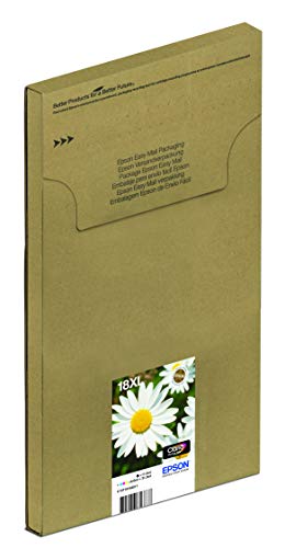 Epson Orginal 18XL Tinte Gänseblümchen, XP-305 XP-402 XP-215 XP-312 XP-315 XP-412 XP-415 XP-225 XP-322 XP-325 XP-422 XP-425, EasyMail-Verpackung, XL , (Multipack, 4-farbig) von Epson