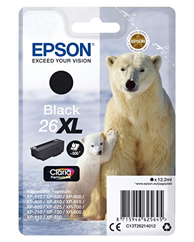 Epson 2666476 C13T26214022 Schwarz Original Tintenpatronen Pack of 1 XL von Epson