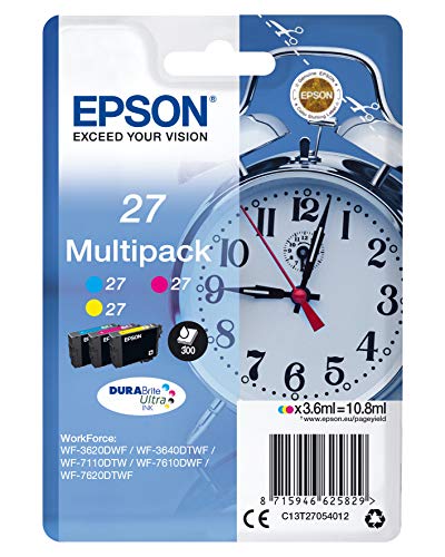 Epson C13T27054022 Tri Farbe (Gelb, Magenta, Cyan) Original Tintenpatronen Pack of 1 von Epson