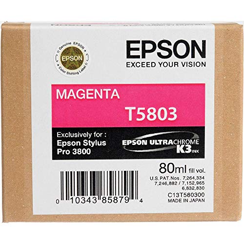 Epson C13T580300 Tintenpatrone für STYLUS PRO 3800, MAGENTA von Epson