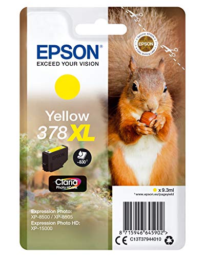 Epson EP64590 Original 378XL Tinte Eichhörnchen (XP-8500, XP-8600, XP-8605, XP-15000), gelb von Epson