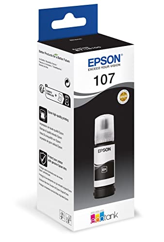 Epson EcoTank C13T09B140 Tintenpatrone für ET-18100, Schwarz, 107 Stück von Epson