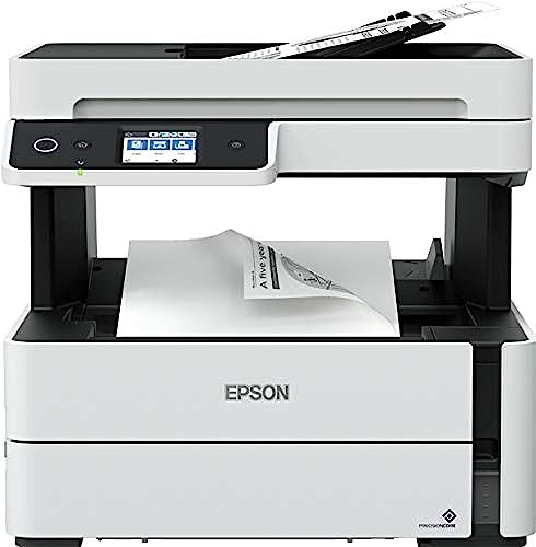 Epson EcoTank ET-M3180 Monochrom Tintenstrahldrucker, A4, 1200 x 2400 DPI, Schwarz/Grau, einheitsgröße von Epson