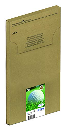 Epson Original 34 Tinte Golfball (WF-3720DWF, WF-3725DWF), Multipack 4-farbig von Epson