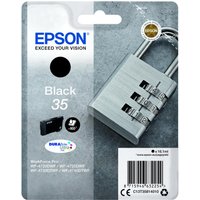 Epson Original 35 Schloss Druckerpatrone schwarz 900 Seiten 16,1ml (C13T35814010) von Epson