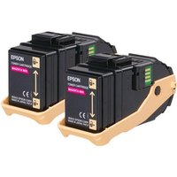 Epson Original Doppelpack Toner magenta 15.000 Seiten (C13S050607) von Epson
