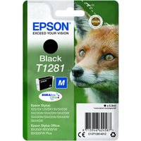 Epson Original T1281 Fuchs Druckerpatrone schwarz 5,9ml (C13T12814012) von Epson