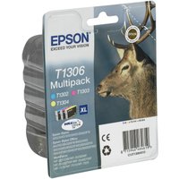 Epson Original T1306 Hirsch Druckerpatronen 3er Multipack C/M/Y (C13T13064012) von Epson