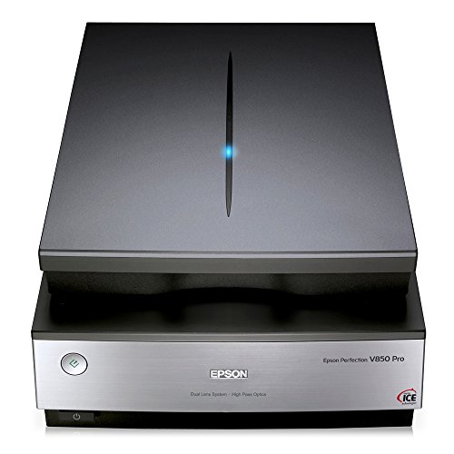 Epson Perfection V850 Flachbettscanner 6400 x 9600DPI A4 Schwarz, Metallisch - Scanner (216 x 297 mm, 6400 x 9600 DPI, 48 Bit, 48 Bit, 6 Sekunde/Seite, Flachbettscanner) von Epson