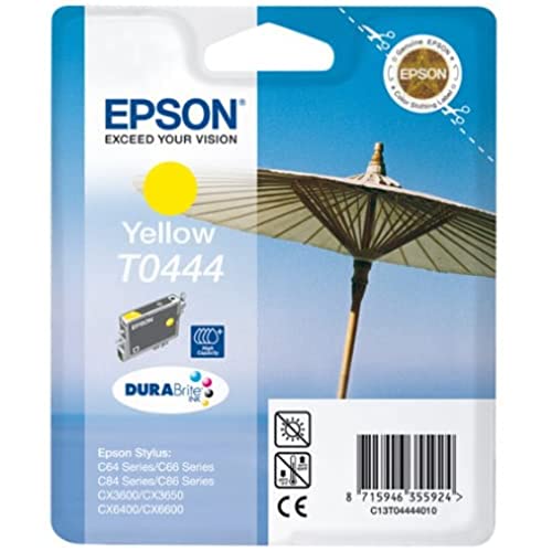 Epson T0444 Sonnenschirm, wisch- und wasserfeste Tinte (Singlepack) gelb von Epson