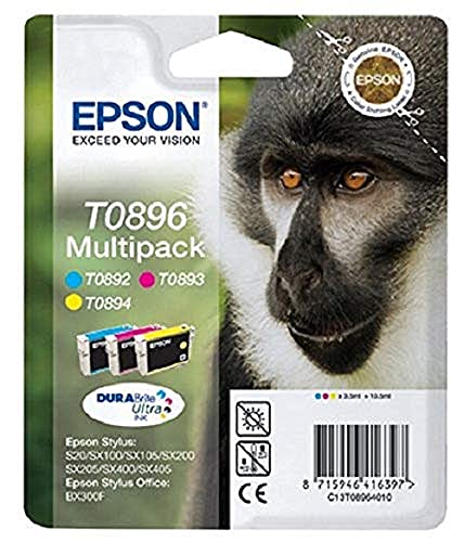 Epson T0896 Tintenpatronen Multipack (cyan, magenta, gelb) von Epson