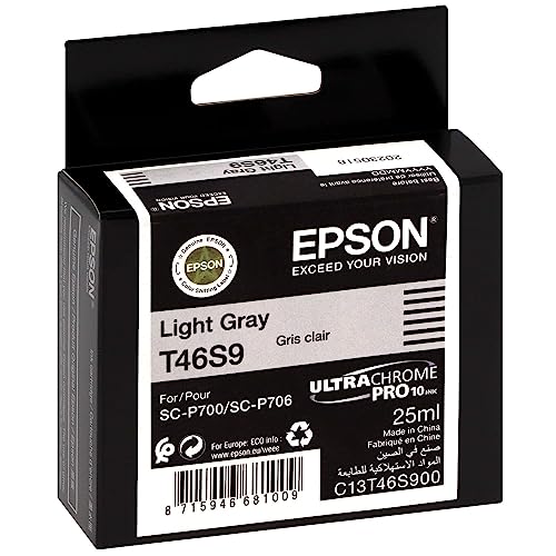 Epson Tintenpatrone UltraChrome Pro T46S9 Original Hell Grau C13T46S900 von Epson