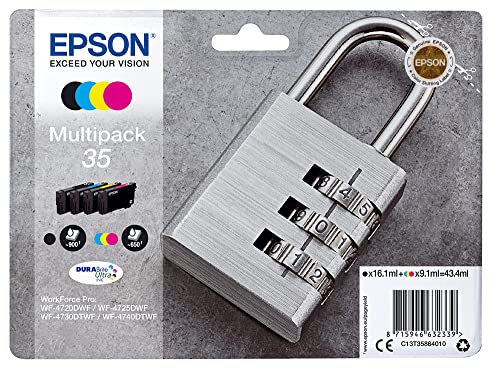 Epson Encre 35 N.C.J.M Multipack Flügel Schwarz L von Epson