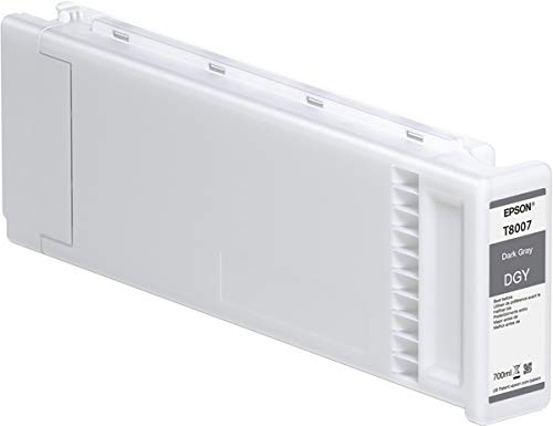 Epson c13t800700 Tintenpatronen, kompatibel mit Drucker Epson T3000 SC sc-p10000/sc-p20000 Dunkelgrau von Epson