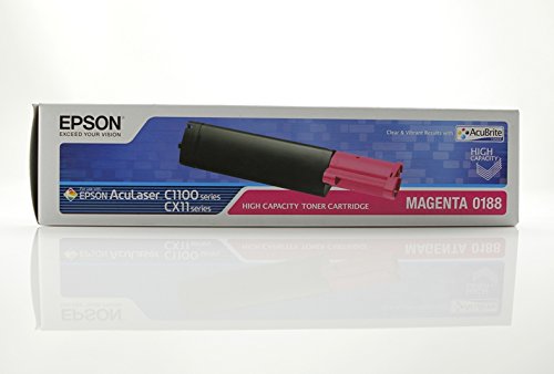 Original Epson C13S050188 / S050188, für Aculaser CX 11 NFCT Premium Drucker-Kartusche, Magenta, 4000 Seiten von Epson