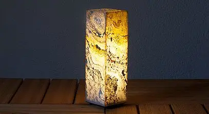 B-Ware Epstein Design Hochwertige Lichtsäule Sockelleuchte E27 In Naturschiefer Höhe176 B-Ware Epstein Design Hochwertige Lichtsäule Sockelleuchte E27 In Naturschiefer Höhe176 von Epstein Design