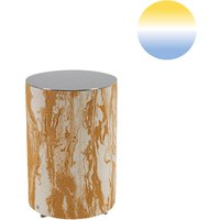 Epstein-Design Apollo Sahara CCT-LED Stehleuchte / Lichtsäule mit ZigBee Höhe: 31 cm, Sandstein von Epstein-Design