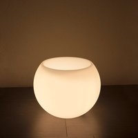 Epstein-Design Flora Dekoleuchte / Pflanztopf Ø: 50 cm, weiß, mit Schalter von Epstein-Design