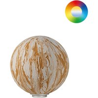 Epstein-Design Kugel Sahara Stationär RGBCCT-LED Bodenleuchte mit ZigBee Ø: 30 cm, Sandstein von Epstein-Design