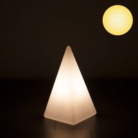 Epstein-Design Pyramide LED Außenleuchte Höhe: 36 cm, weiß von Epstein-Design