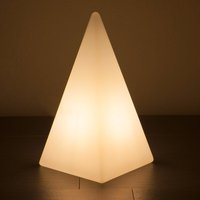 Epstein-Design Pyramide LED Außenleuchte Höhe: 54 cm, weiß von Epstein-Design