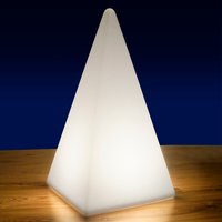 Epstein-Design Pyramide RGB-LED Akkuleuchte Höhe: 73 cm, weiß von Epstein-Design