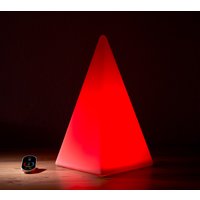 Epstein-Design Pyramide RGB-LED Akkuleuchte Höhe: 36 cm, weiß von Epstein-Design