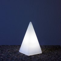 Epstein-Design Pyramide RGBCCT-LED Außenleuchte mit ZigBee Höhe: 36 cm, weiß von Epstein-Design