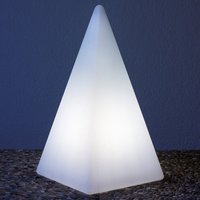 Epstein-Design Pyramide RGBCCT-LED Außenleuchte mit ZigBee Höhe: 73 cm, weiß von Epstein-Design