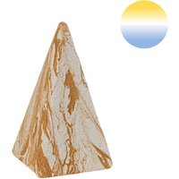 Epstein-Design Pyramide Sahara LED Akkuleuchte Höhe: 36 cm, Sandstein von Epstein-Design