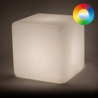 Epstein-Design Würfel RGB-LED Akkuleuchte 35 cm, weiß von Epstein-Design