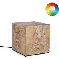 Epstein-Design Würfel Eifel im Herbst RGBCCT-LED Außenleuchte mit ZigBee 29 cm, Schiefer von Epstein-Design