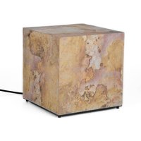 Epstein-Design Würfel Eifel im Herbst RGBCCT-LED Außenleuchte mit ZigBee 39 cm, Schiefer von Epstein-Design